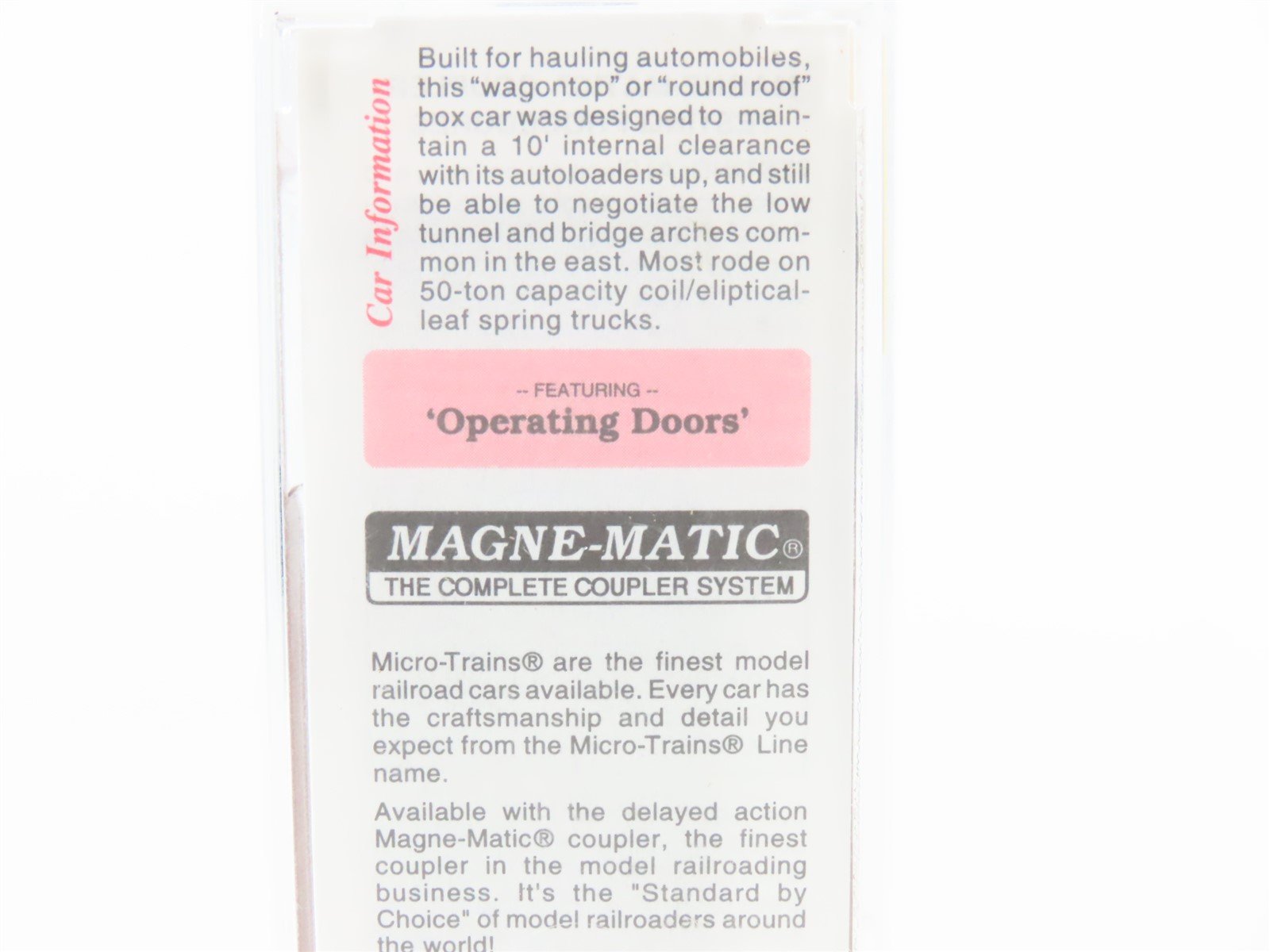 N Scale Micro-Trains MTL 79010 PRR Pennsylvania Double Door 50' Box Car #82023