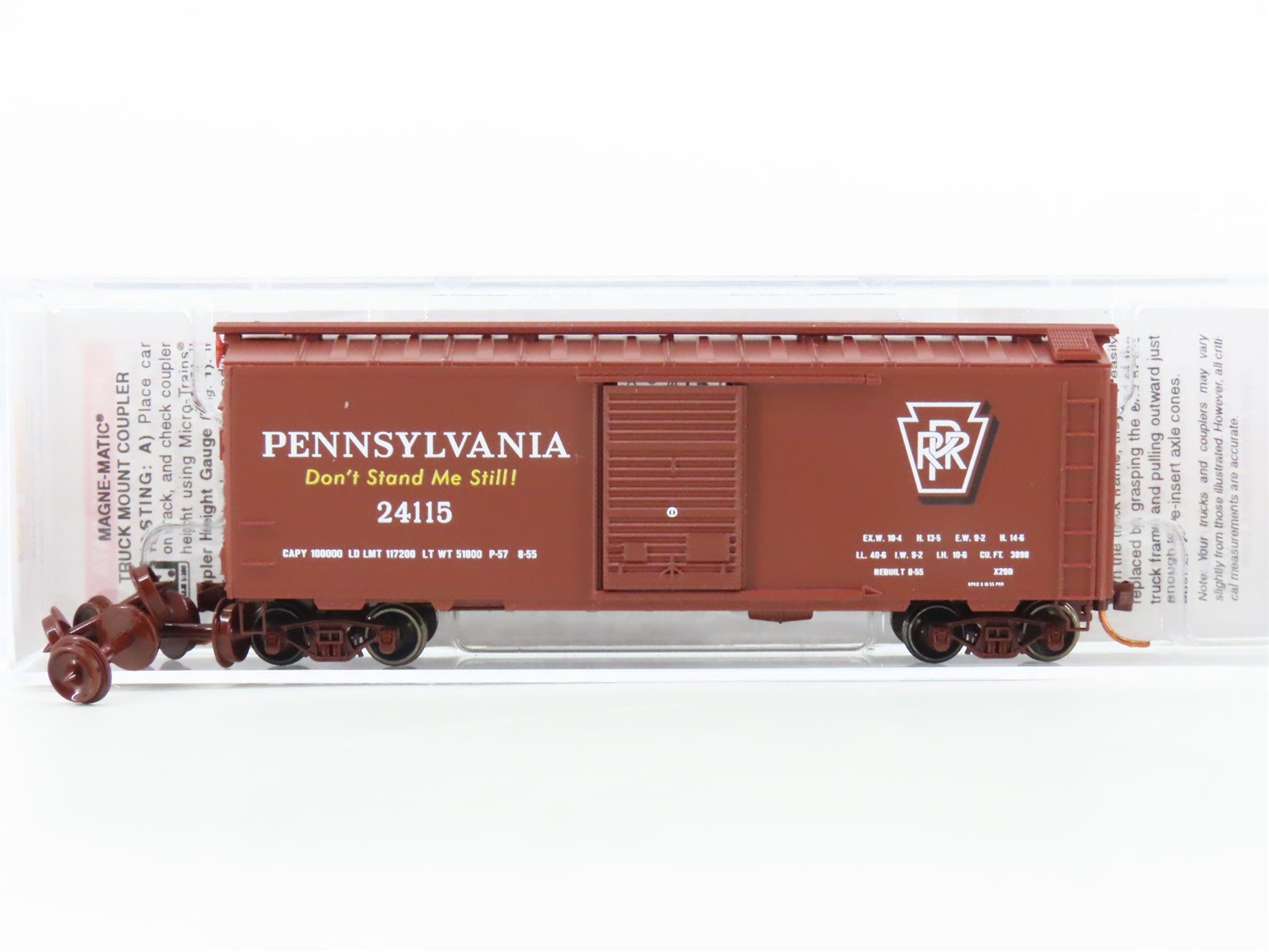 N Scale Micro-Trains MTL 02000996 PRR Pennsylvania Railroad 40' Box Car #24115