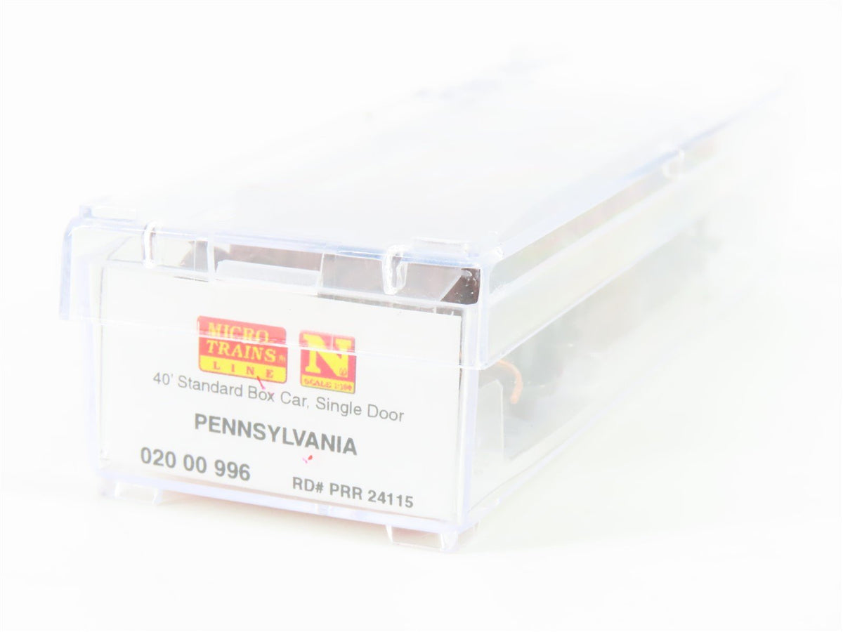 N Scale Micro-Trains MTL 02000996 PRR Pennsylvania Railroad 40&#39; Box Car #24115