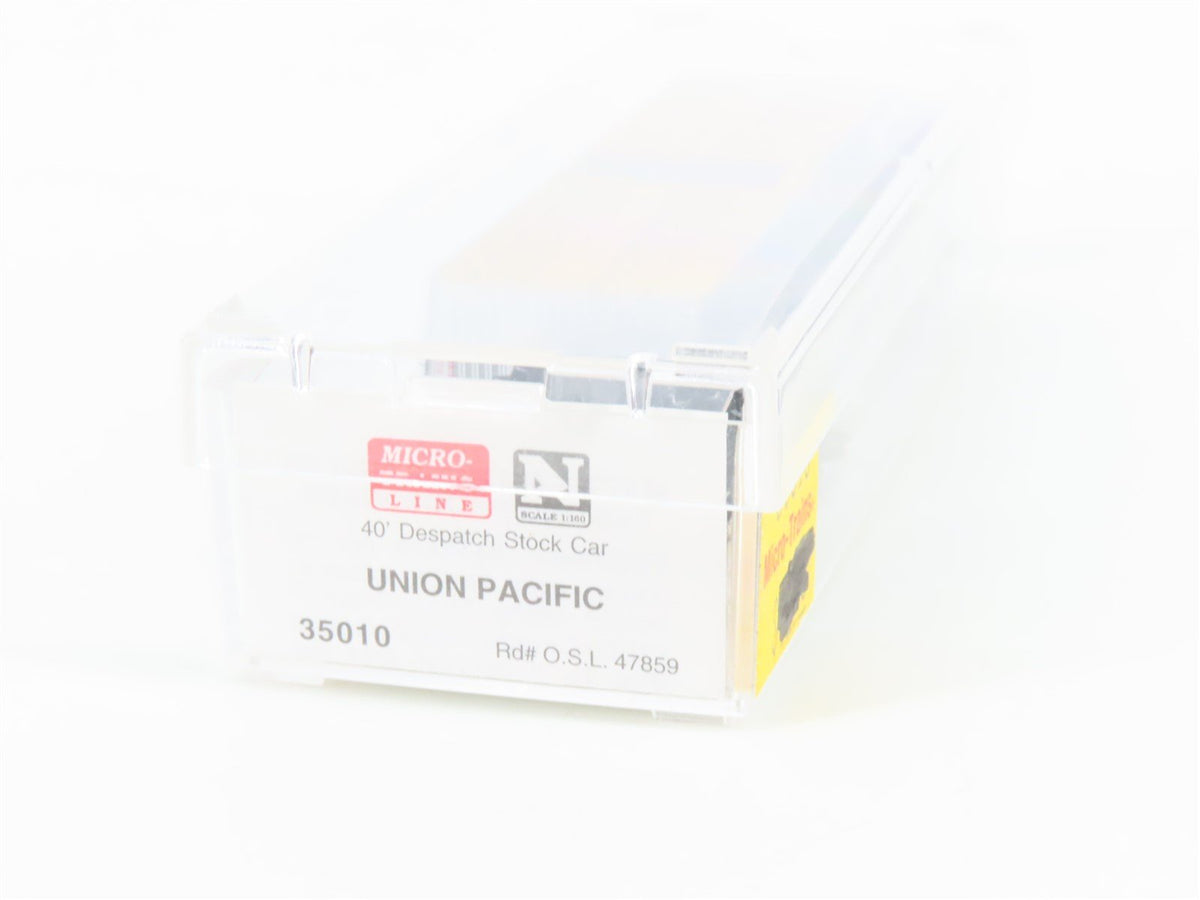 N Scale Micro-Trains MTL 35010 OSL Union Pacific 40&#39; Despatch Stock Car #47859