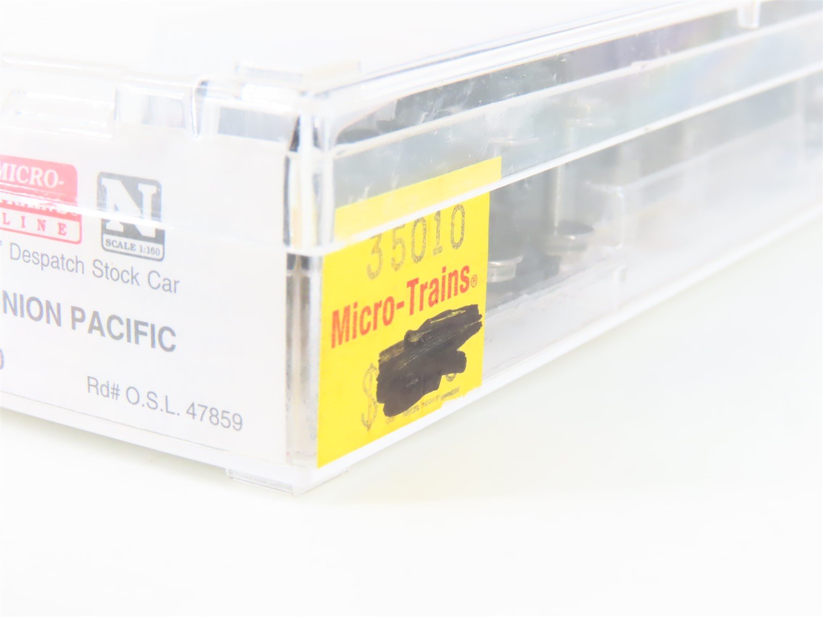 N Scale Micro-Trains MTL 35010 OSL Union Pacific 40' Despatch Stock Car #47859