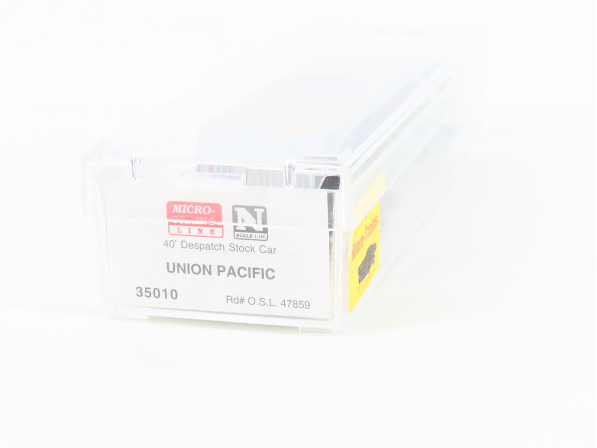 N Scale Micro-Trains MTL 35010 OSL Union Pacific 40&#39; Despatch Stock Car #47859