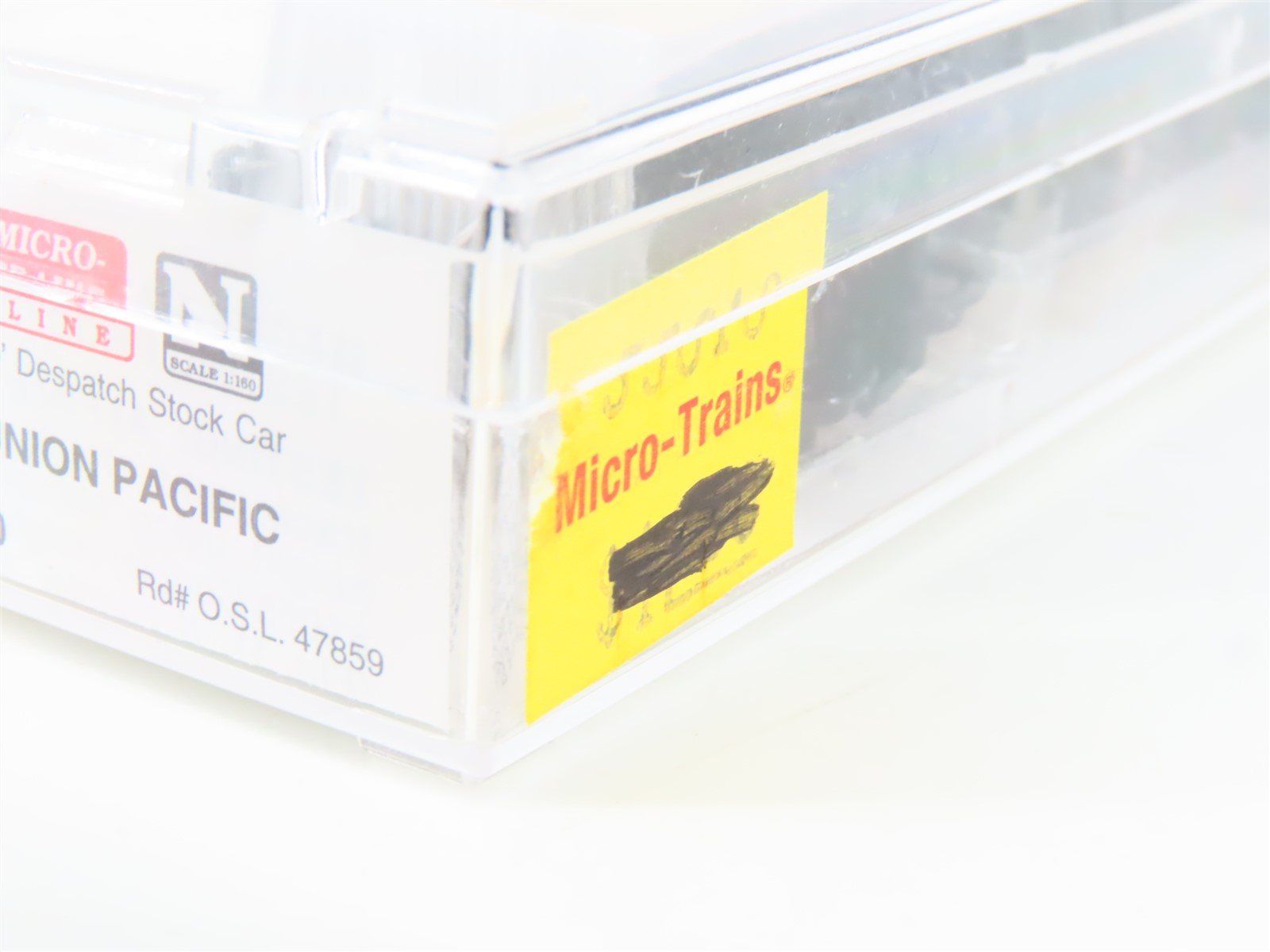 N Scale Micro-Trains MTL 35010 OSL Union Pacific 40' Despatch Stock Car #47859