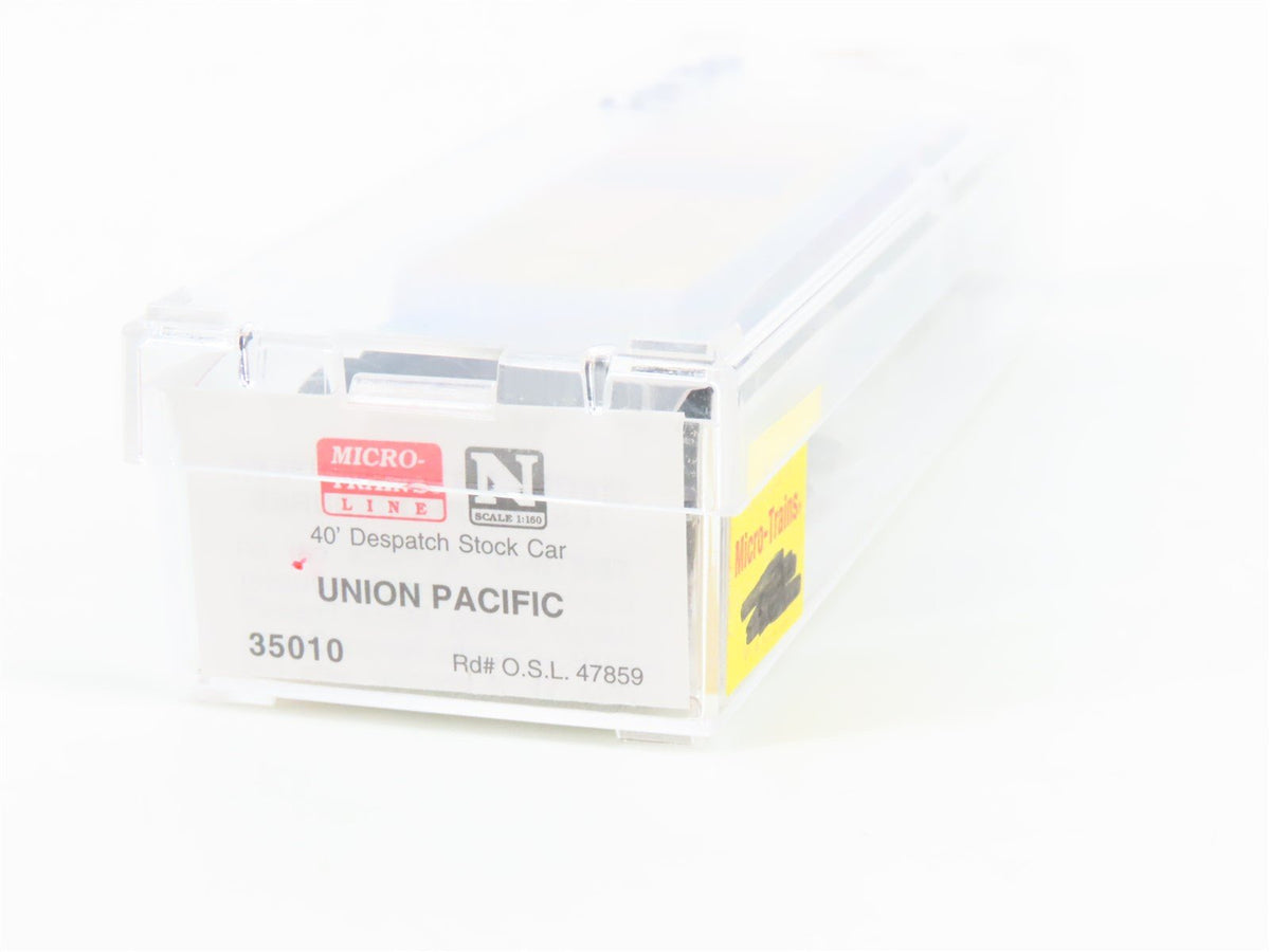 N Scale Micro-Trains MTL 35010 OSL Union Pacific 40&#39; Despatch Stock Car #47859