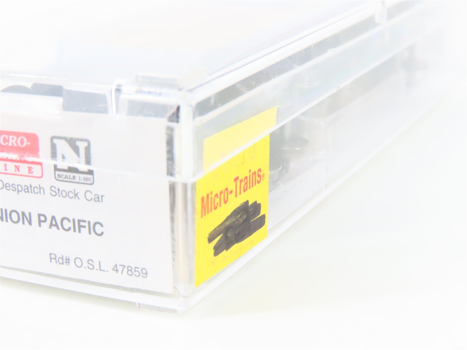 N Scale Micro-Trains MTL 35010 OSL Union Pacific 40' Despatch Stock Car #47859