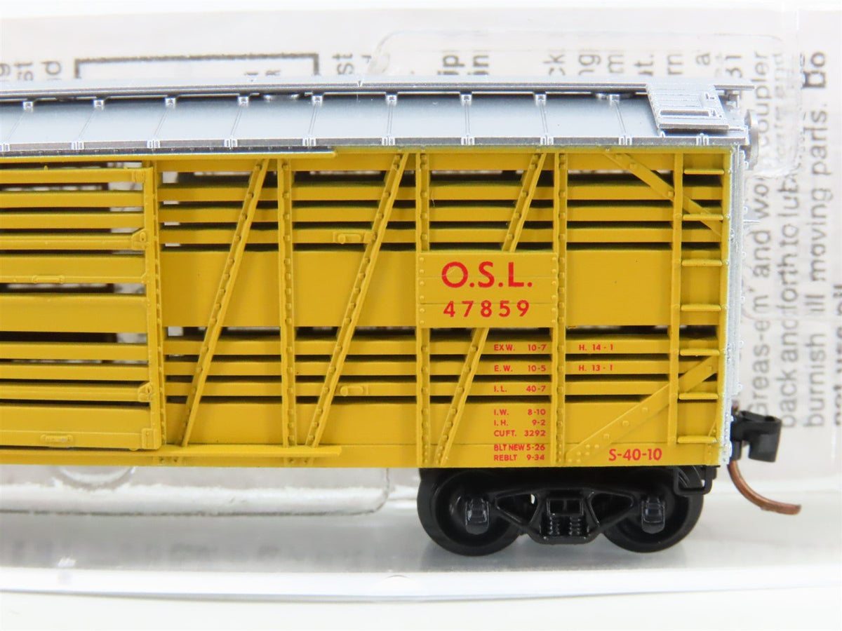 N Scale Micro-Trains MTL 35010 OSL Union Pacific 40&#39; Despatch Stock Car #47859