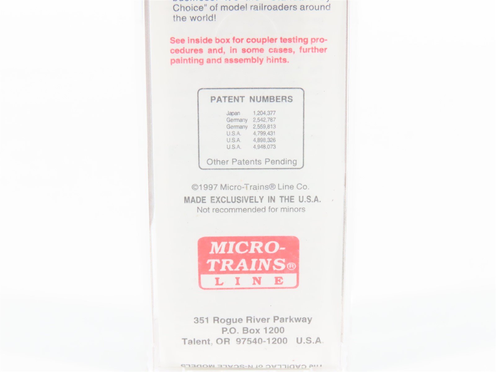 N Scale Micro-Trains MTL 78030 UP Road of the Streamliners 50' Box Car #161100