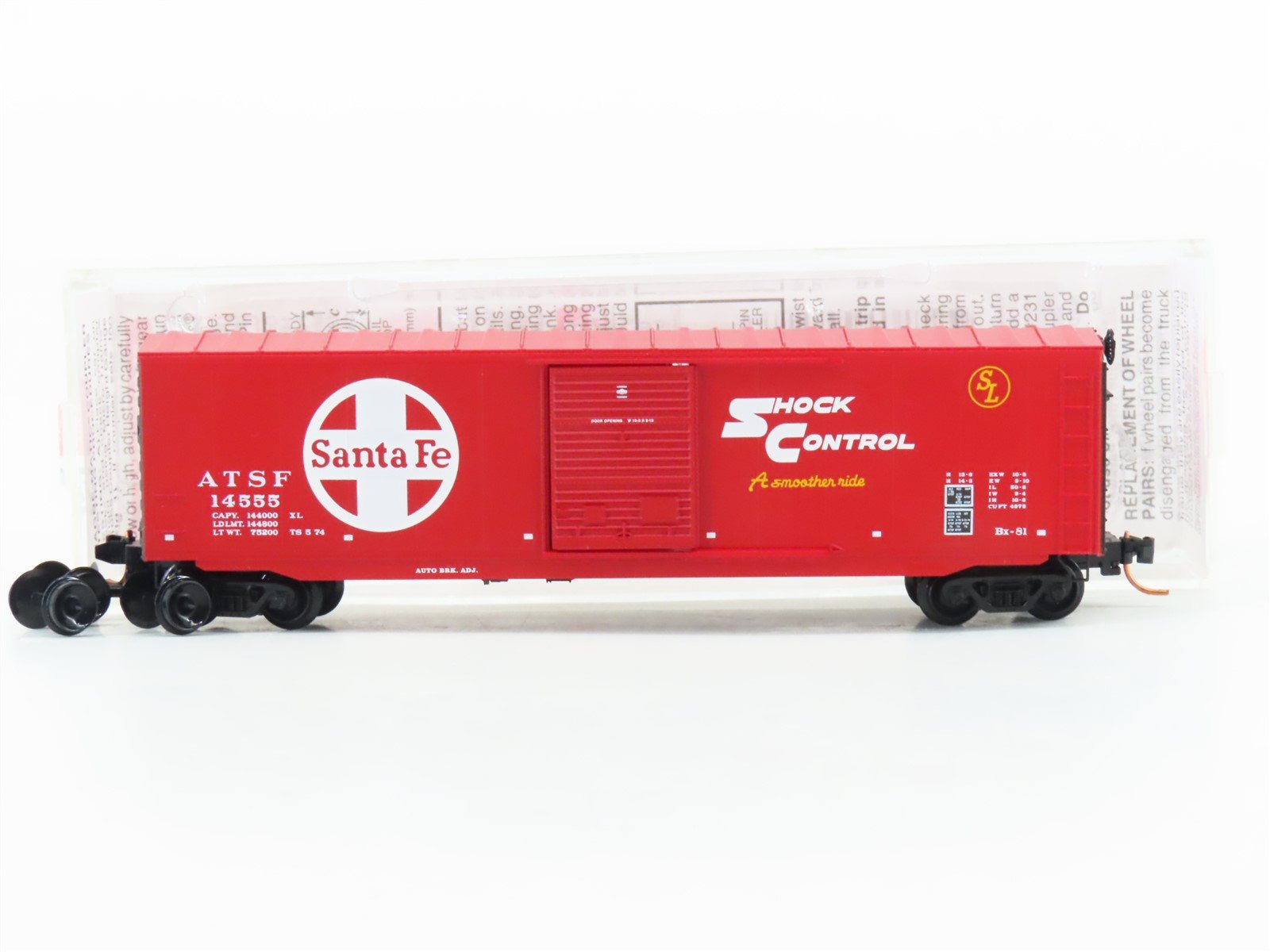 N Scale Micro-Trains MTL 07700140 ATSF Santa Fe 50' Single Door Box Car #14555