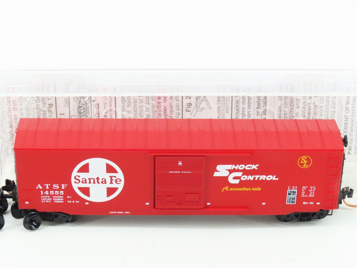 N Scale Micro-Trains MTL 07700140 ATSF Santa Fe 50&#39; Single Door Box Car #14555