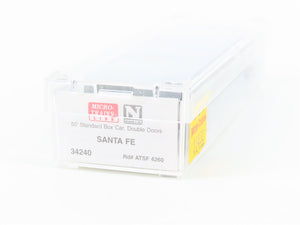 N Scale Micro-Trains MTL 34240 ATSF Santa Fe 50' Double Door Box Car #4260
