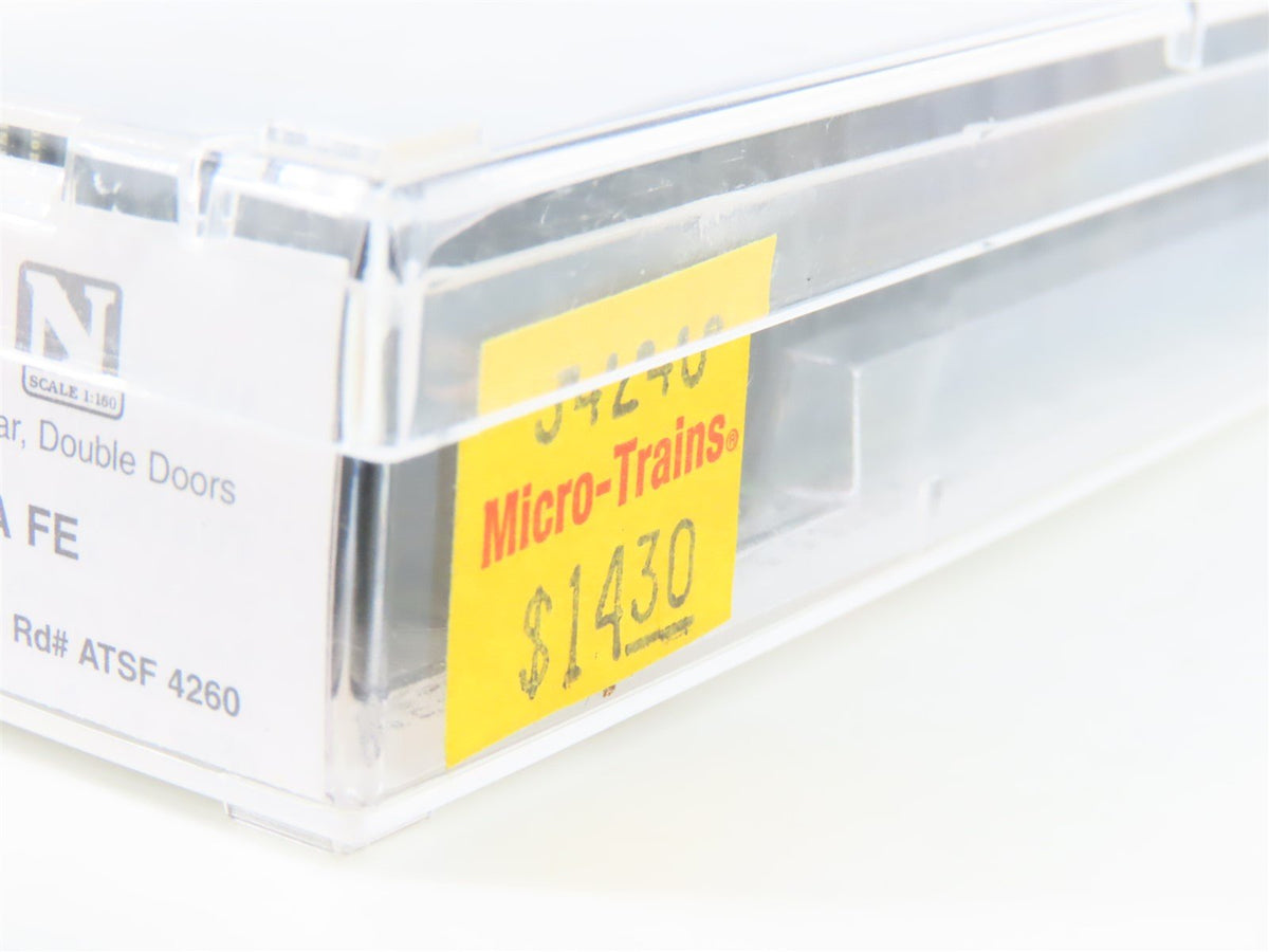 N Scale Micro-Trains MTL 34240 ATSF Santa Fe 50&#39; Double Door Box Car #4260