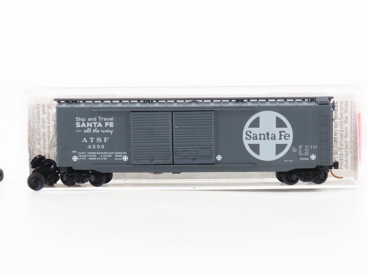 N Scale Micro-Trains MTL 34250 ATSF Santa Fe 50&#39; Double Door Box Car #4336