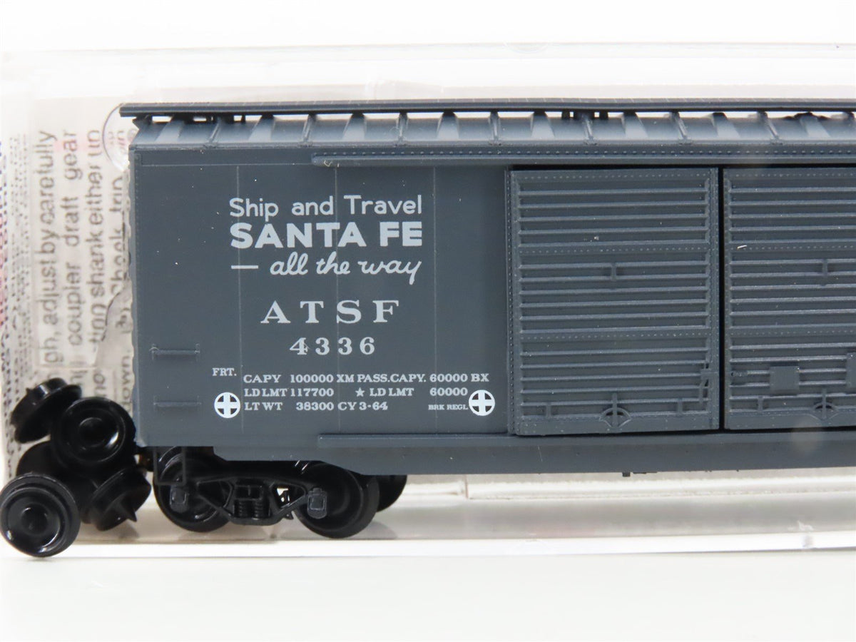 N Scale Micro-Trains MTL 34250 ATSF Santa Fe 50&#39; Double Door Box Car #4336