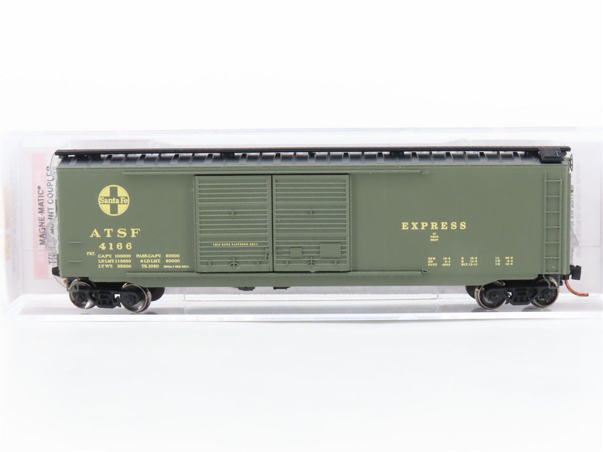 N Scale Micro-Trains MTL 03400411 ATSF Santa Fe 50&#39; Double Door Box Car #4166