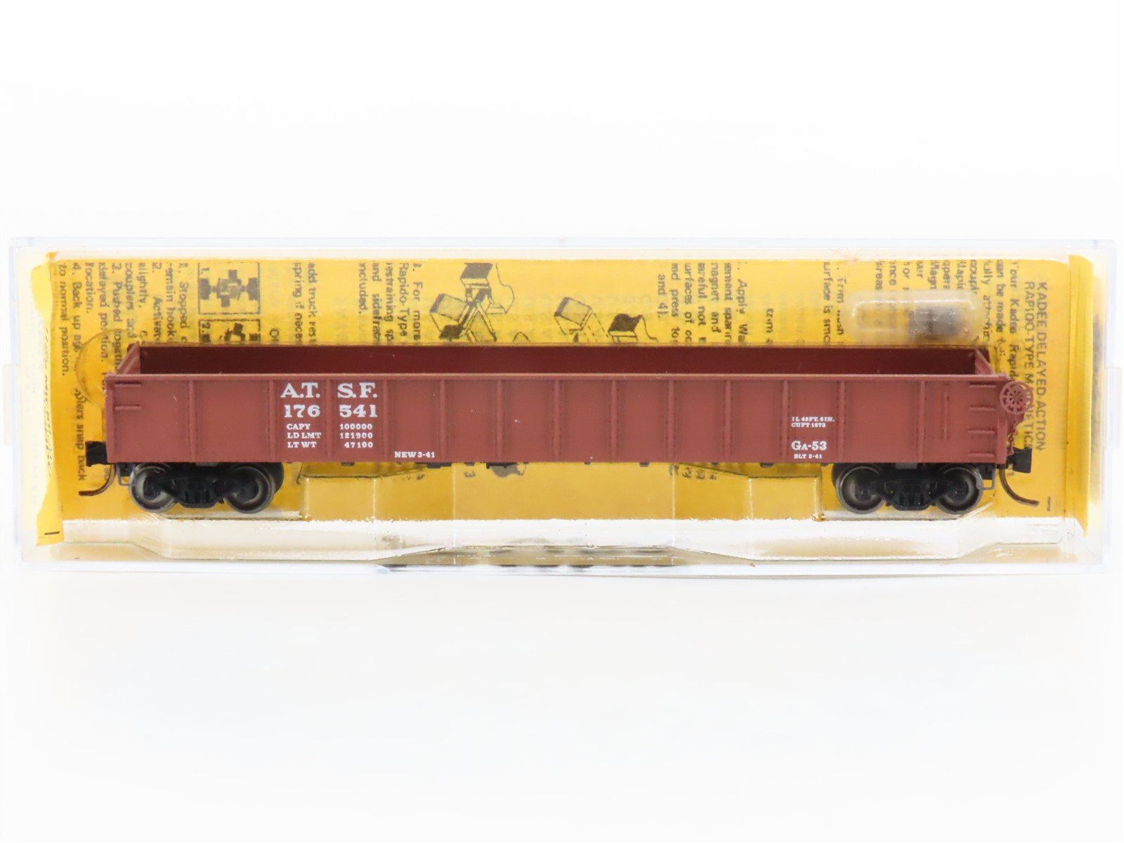 N Scale Kadee Micro-Trains MTL 48061 ATSF Santa Fe 50' Gondola #176541