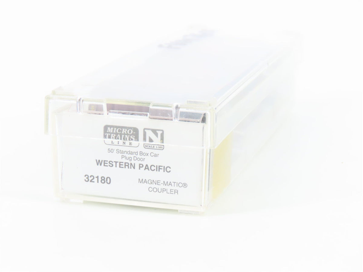 N Scale Micro-Trains MTL 32180 WP Western Pacific Feather 50&#39; Box Car #32180