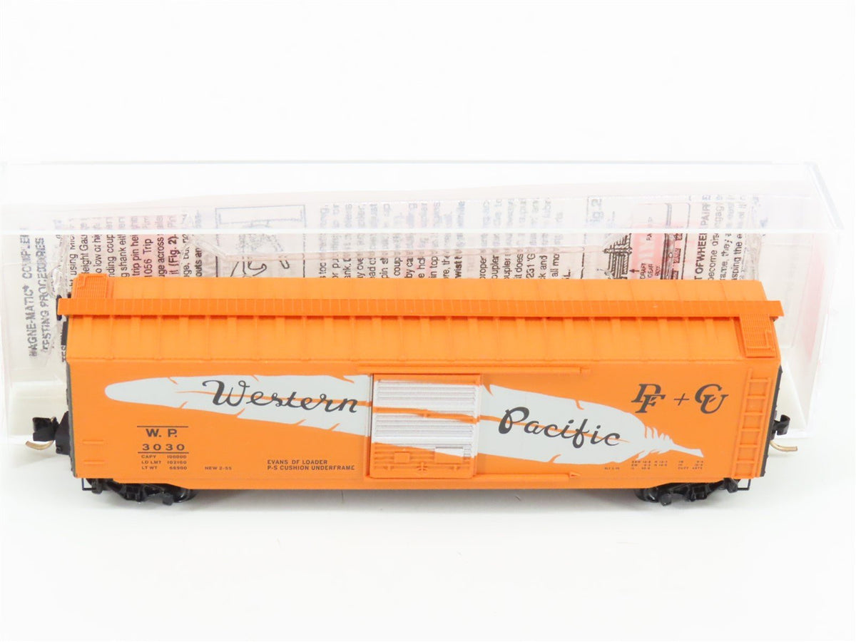 N Scale Micro-Trains MTL 31290 WP Western Pacific Feather 50&#39; Box Car #3030