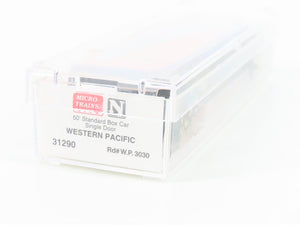 N Scale Micro-Trains MTL 31290 WP Western Pacific Feather 50' Box Car #3030