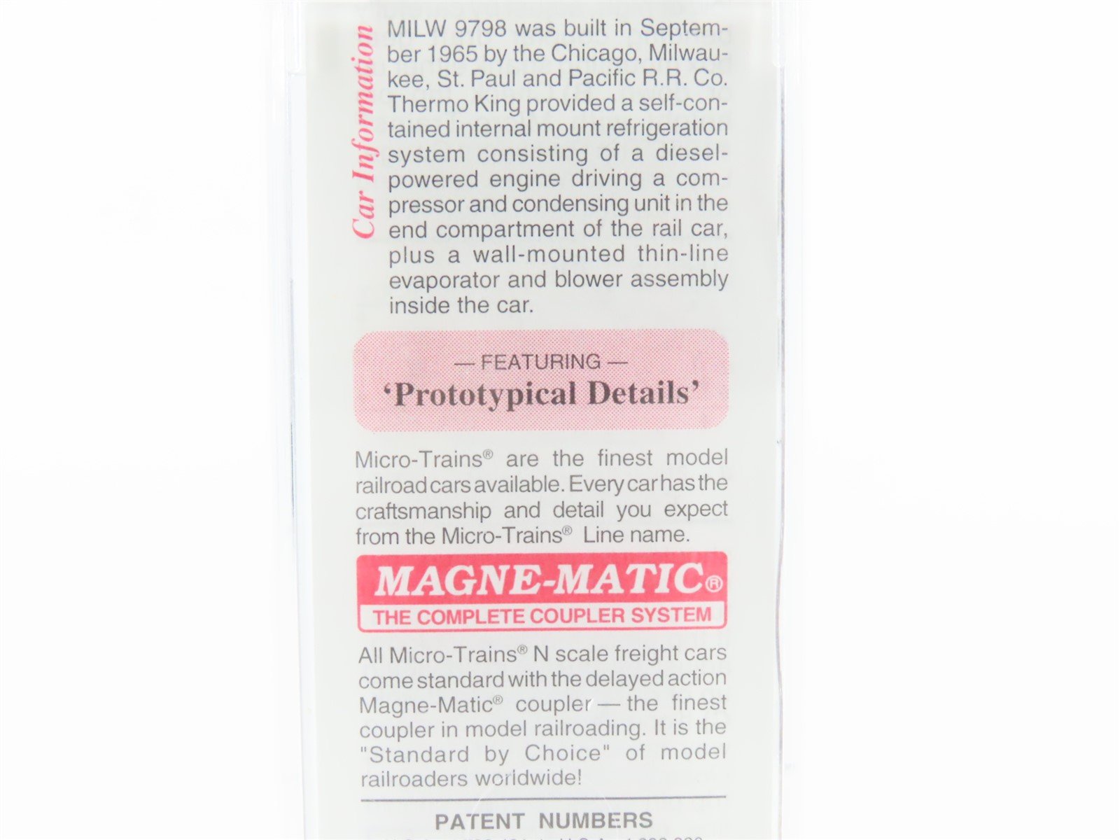 N Scale Micro-Trains MTL 70040 MILW Milwaukee Road Mechanical Reefer #9798