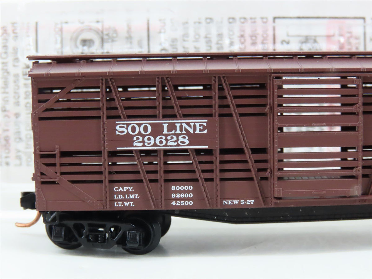 N Scale Micro-Trains MTL 35140 SOO Line 40&#39; Despatch Stock Car #29628