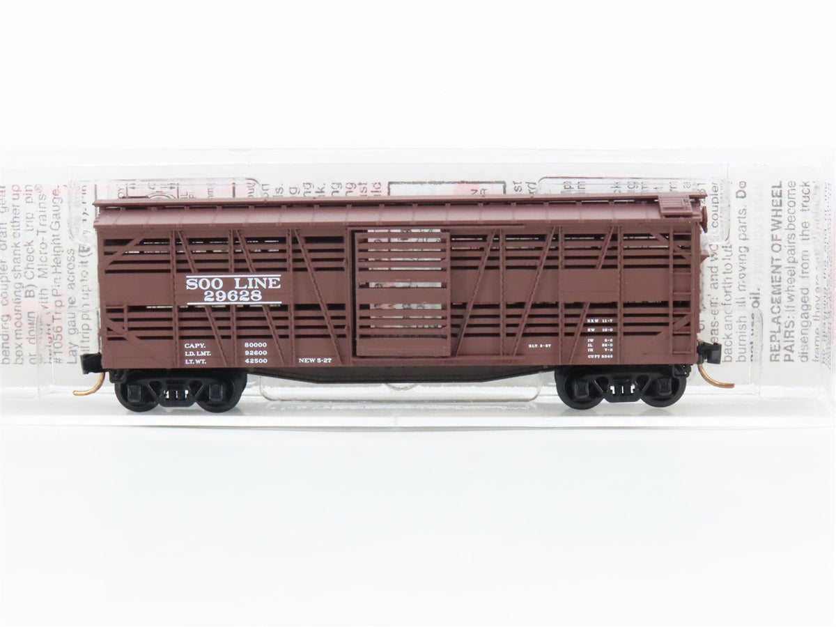 N Scale Micro-Trains MTL 35140 SOO Line 40&#39; Despatch Stock Car #29628