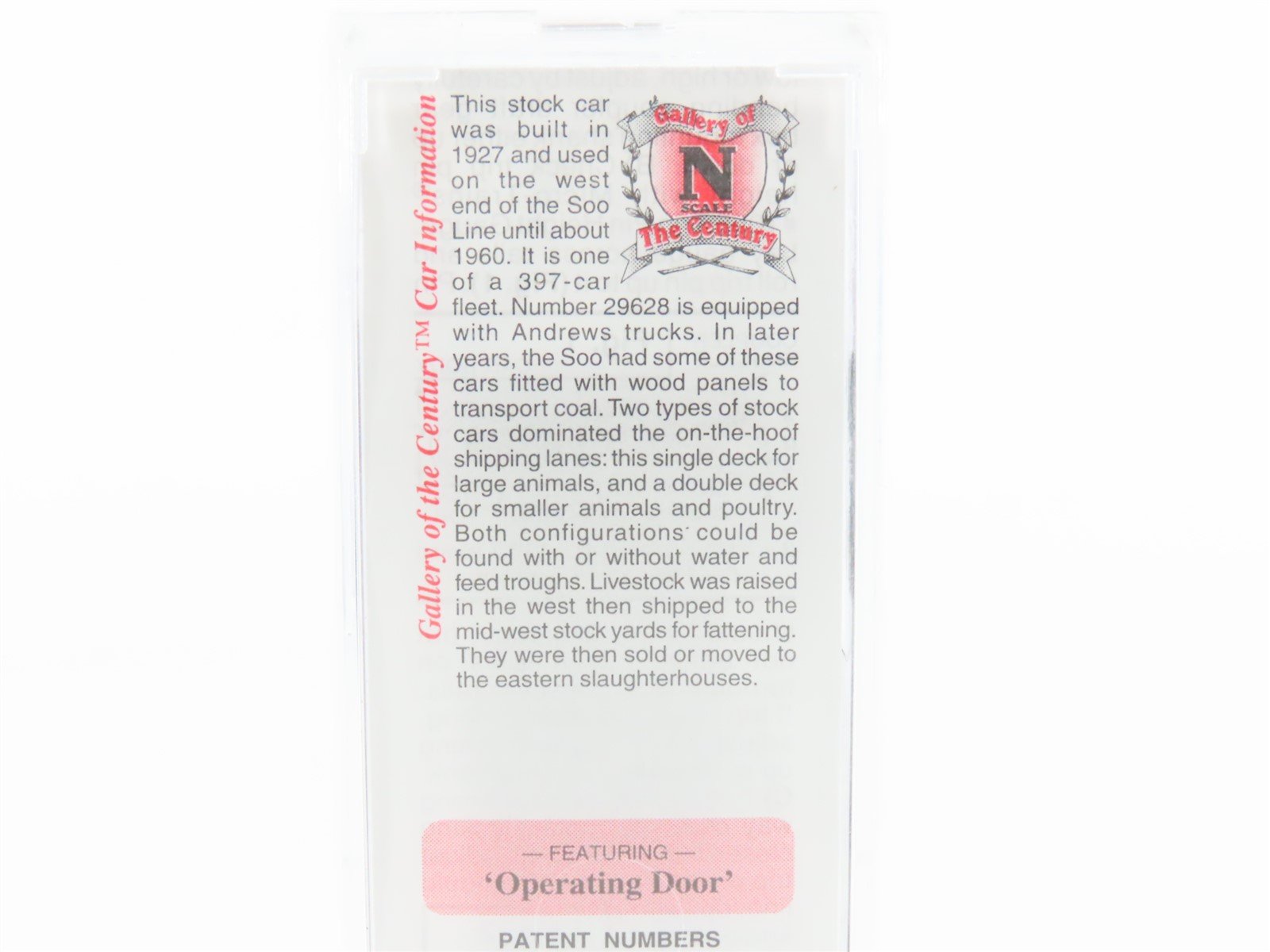 N Scale Micro-Trains MTL 35140 SOO Line 40' Despatch Stock Car #29628