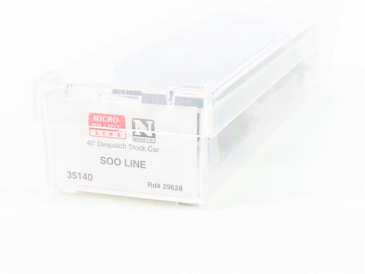 N Scale Micro-Trains MTL 35140 SOO Line 40&#39; Despatch Stock Car #29628