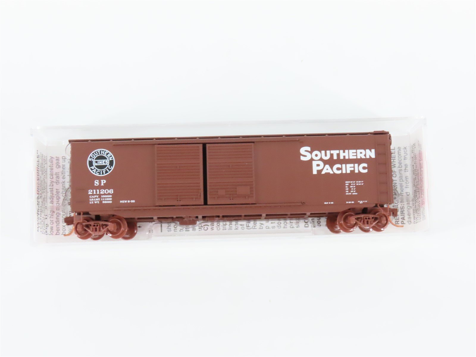N Scale Micro-Trains MTL 34320 SP Southern Pacific Railroad 50' Box Car #211206