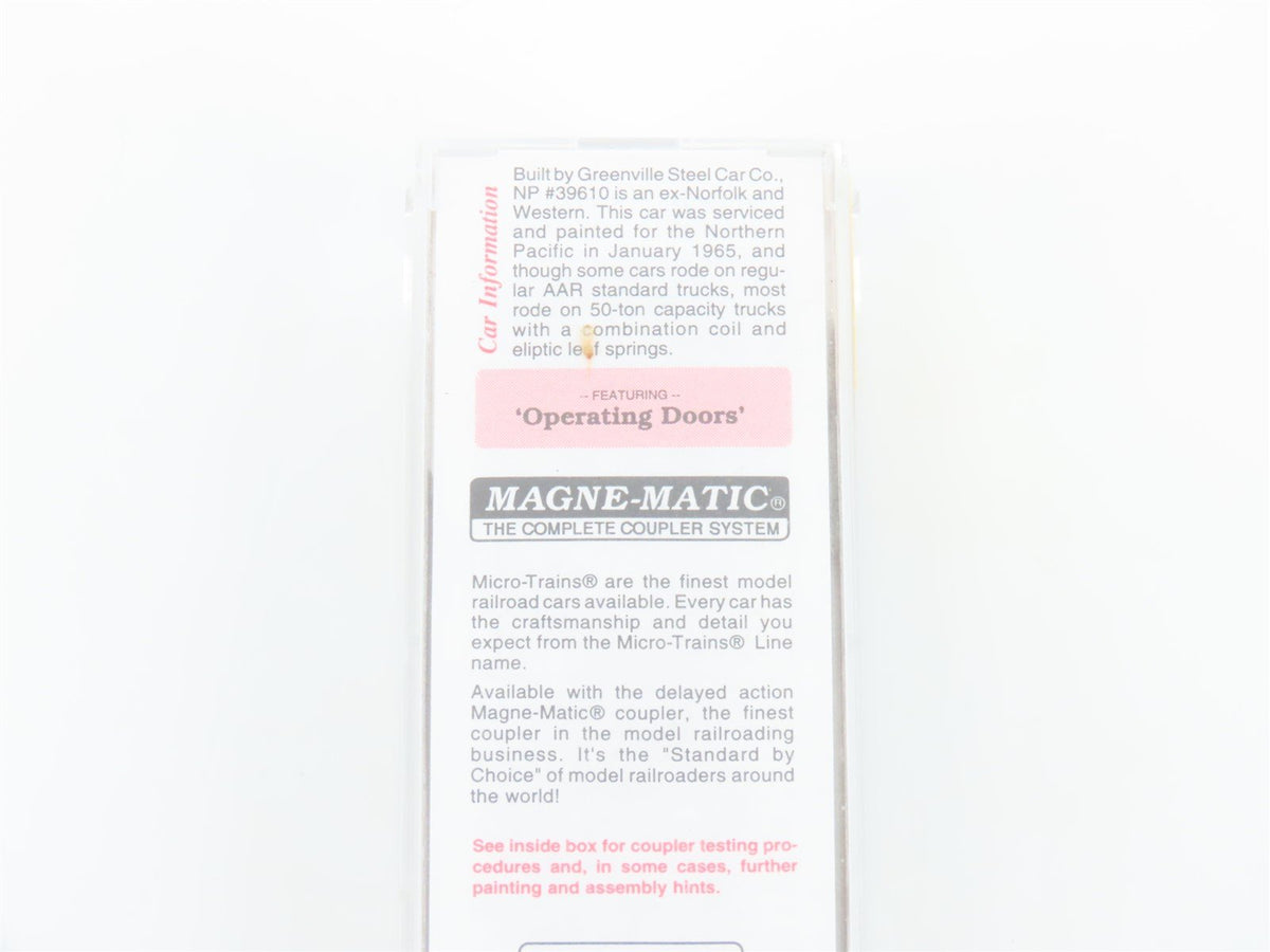 N Scale Micro-Trains MTL 79020 NP Northern Pacific Railroad 50&#39; Box Car #39610