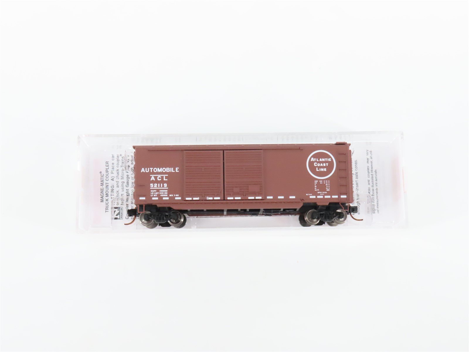 N Scale Micro-Trains MTL 02300320 ACL Atlantic Coast Line 40' Box Car #52119