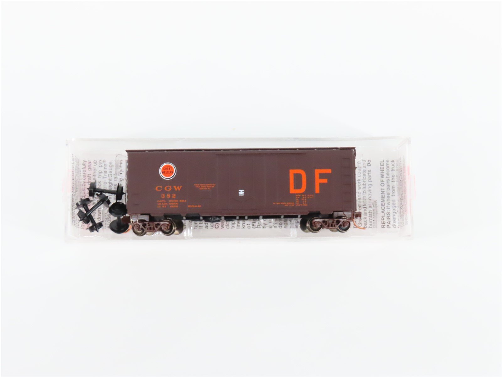 N Micro-Trains MTL 21430 CGW Chicago Great Western 40' Plug Door Box Car #382
