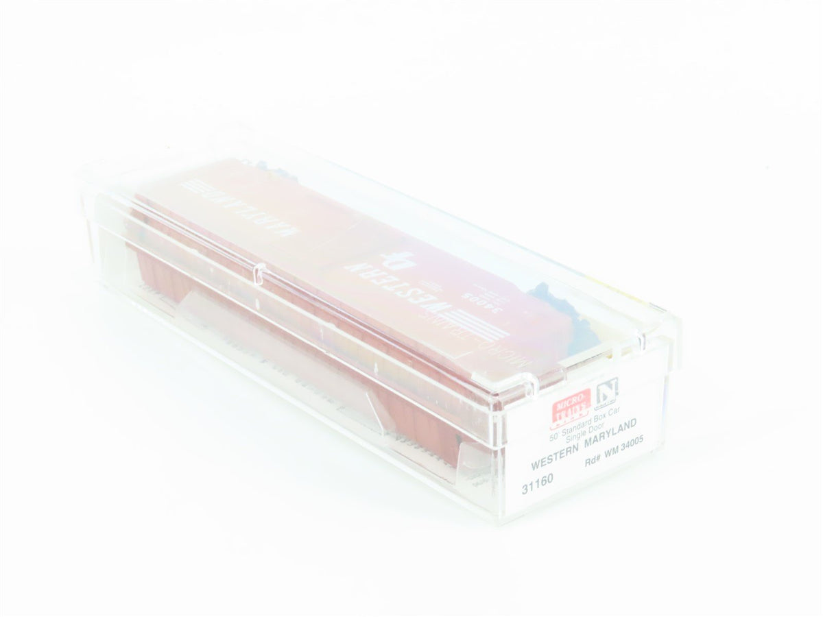 N Scale Micro-Trains MTL 31160 WM Western Maryland Railroad 50&#39; Box Car #34005