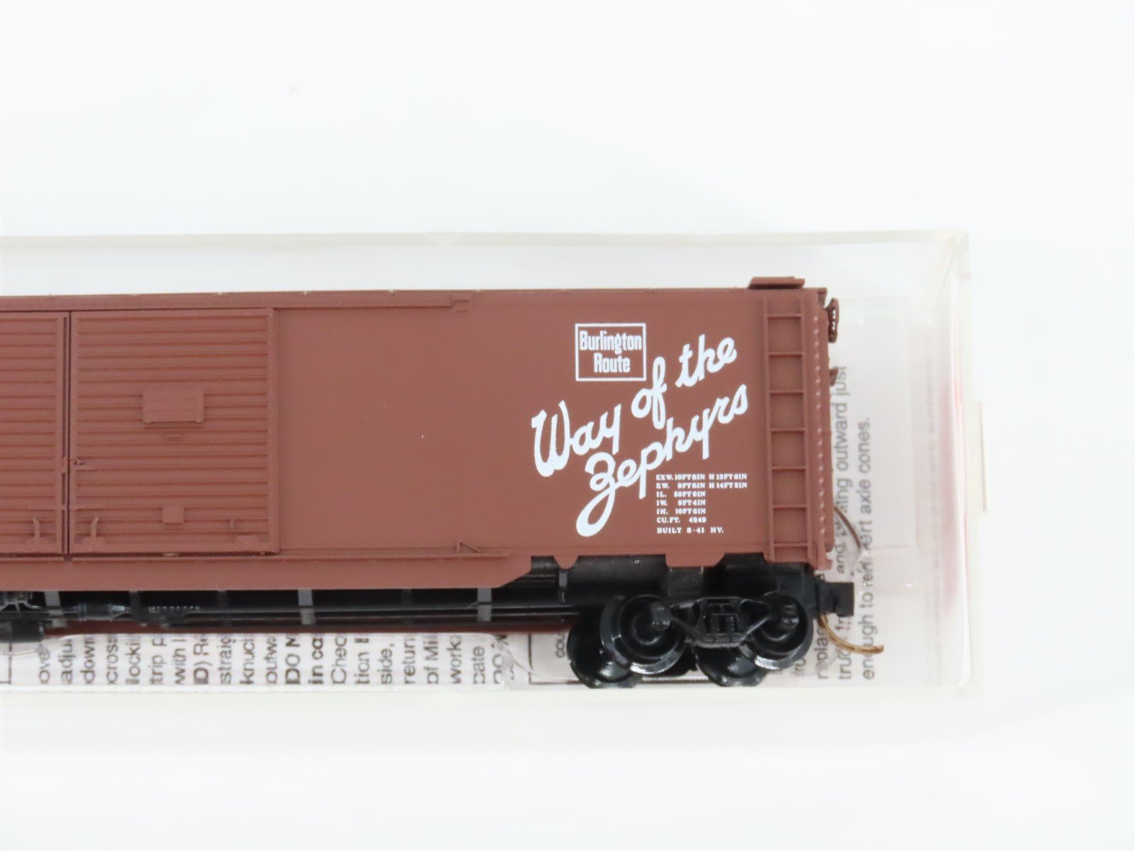 N Scale Micro-Trains MTL 78090 CB&Q Burlington Route 50' Auto Box Car #48500