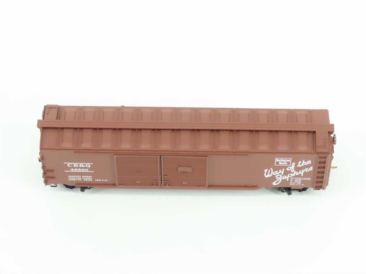 N Scale Micro-Trains MTL 78090 CB&amp;Q Burlington Route 50&#39; Auto Box Car #48500