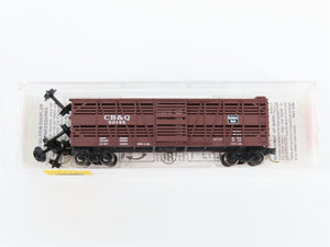 N Scale Micro-Trains MTL 35130 CB&Q Burlington Route 40' Stock Car #52145
