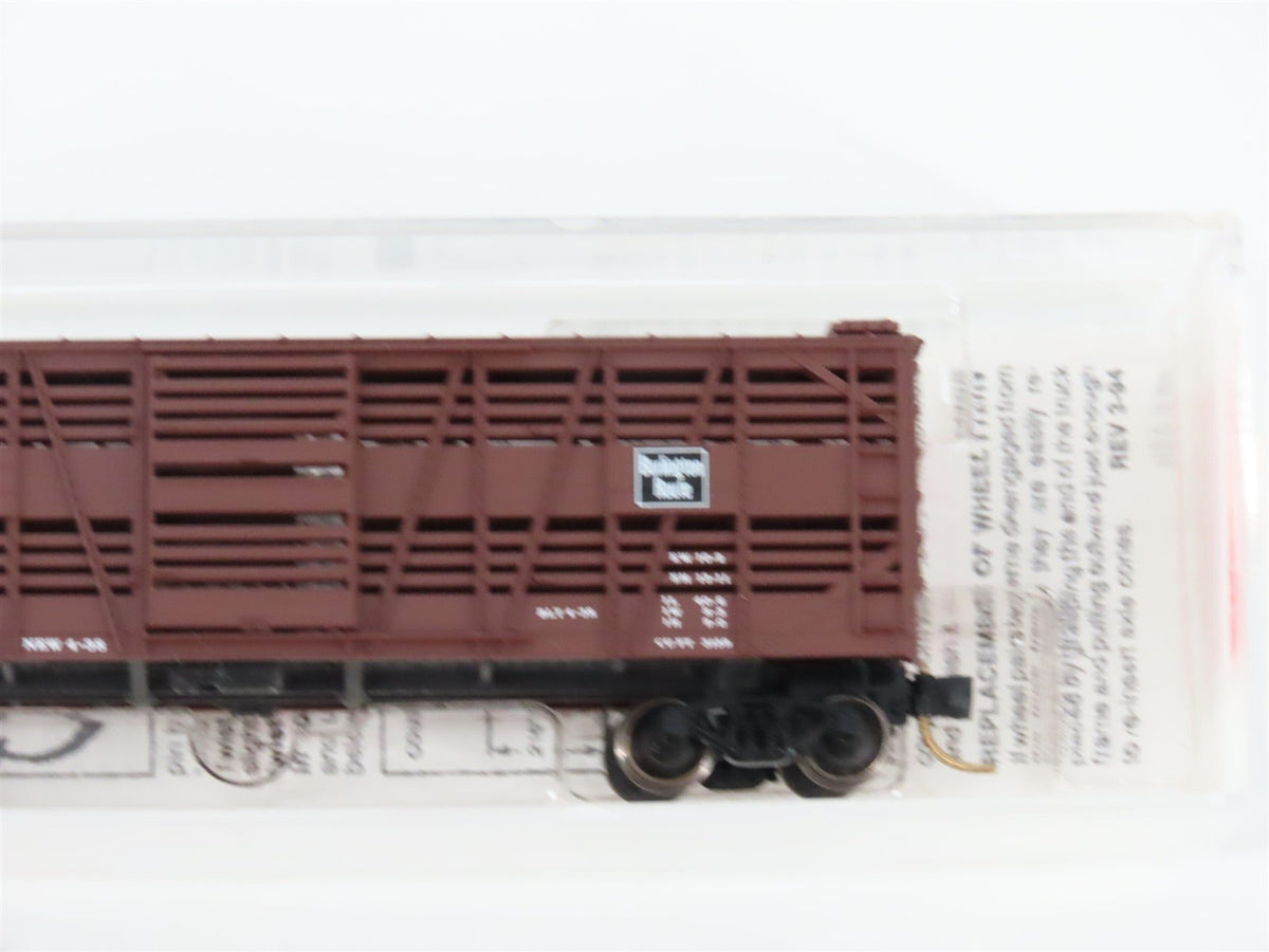 N Scale Micro-Trains MTL 35130 CB&amp;Q Burlington Route 40&#39; Stock Car #52145