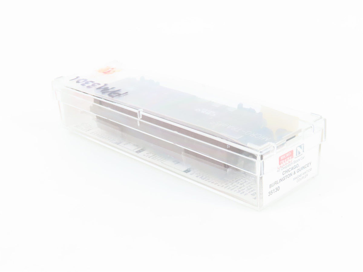 N Scale Micro-Trains MTL 35130 CB&amp;Q Burlington Route 40&#39; Stock Car #52145