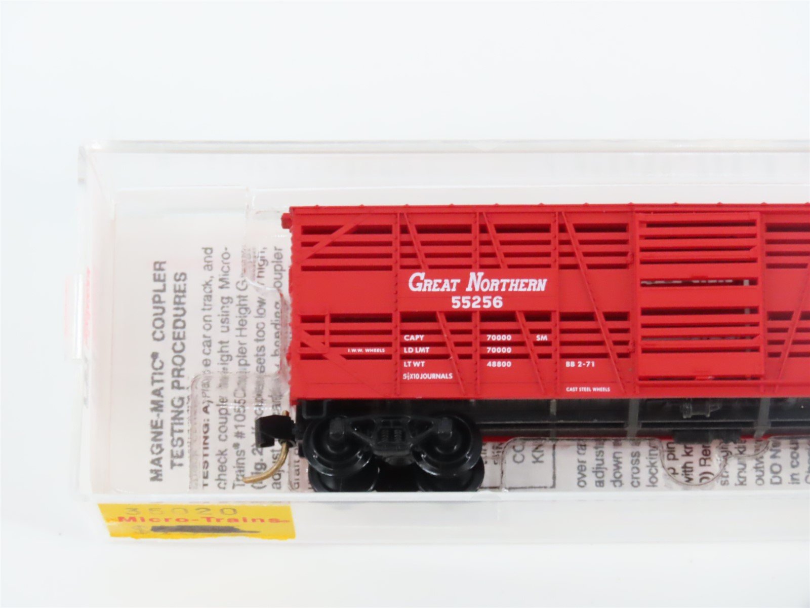 N Scale Micro-Trains MTL 35020 GN Great Northern 40' Despatch Stock Car #55256