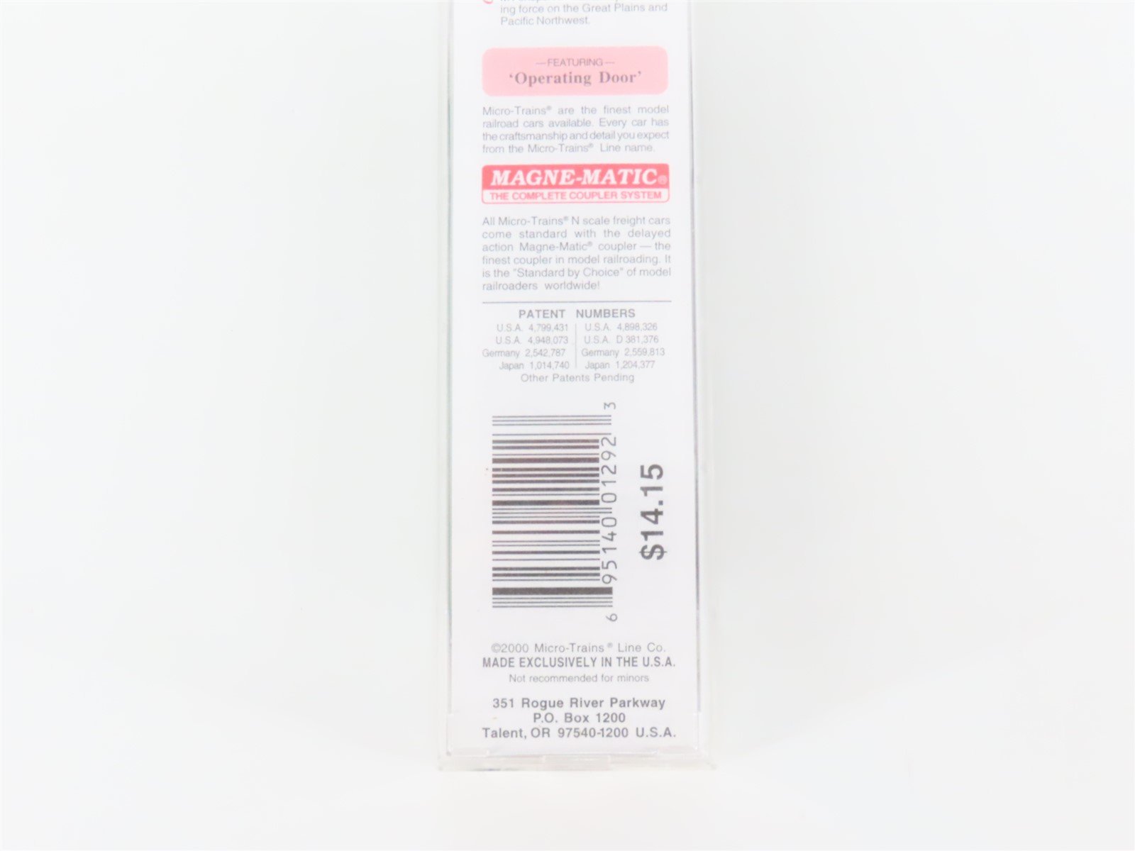 N Scale Micro-Trains MTL 22090 NP Northern Pacific Railway 40' Box Car #8133