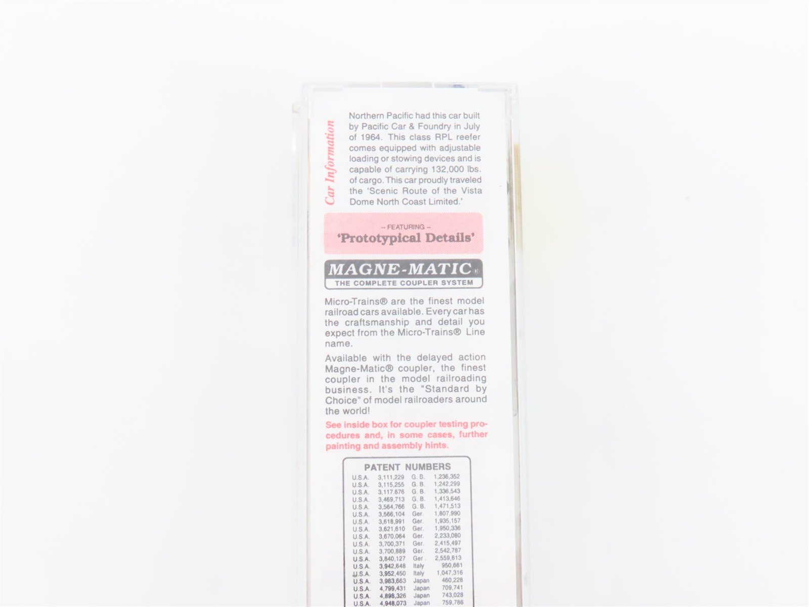 N Scale Micro-Trains MTL 70050 NPM Northern Pacific Mechanical Reefer #720