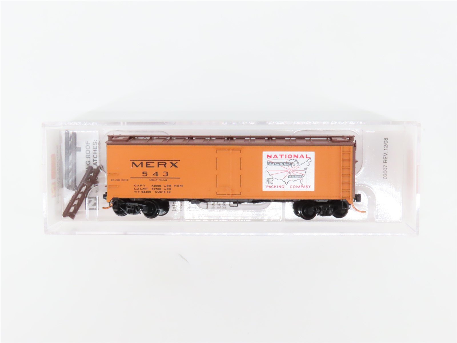 N Scale Micro-Trains MTL 05900162 MERX National Packing Company Reefer #543