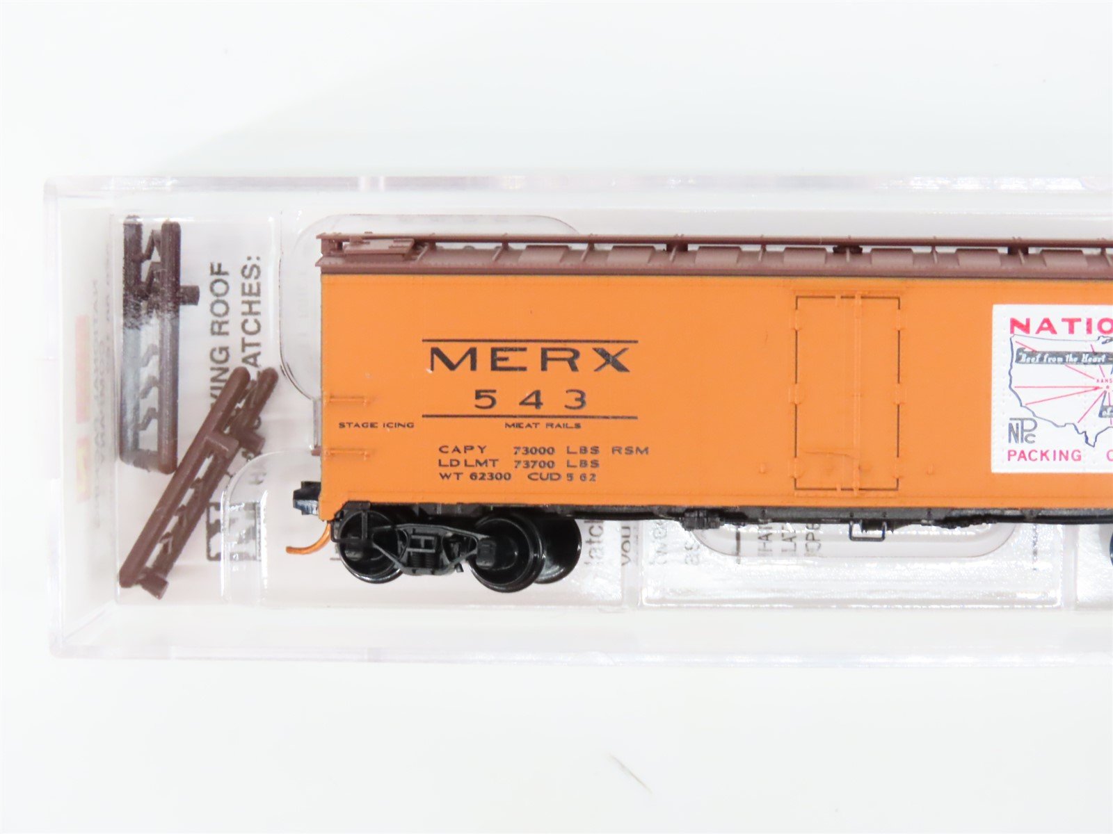 N Scale Micro-Trains MTL 05900162 MERX National Packing Company Reefer #543