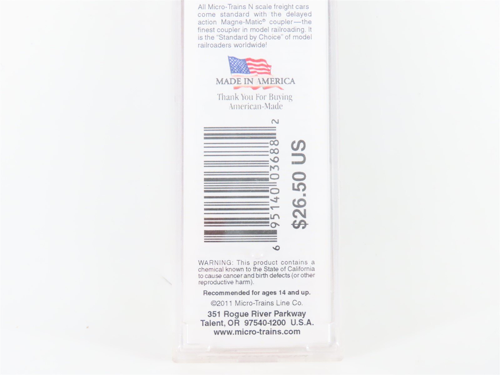N Scale Micro-Trains MTL 05900162 MERX National Packing Company Reefer #543