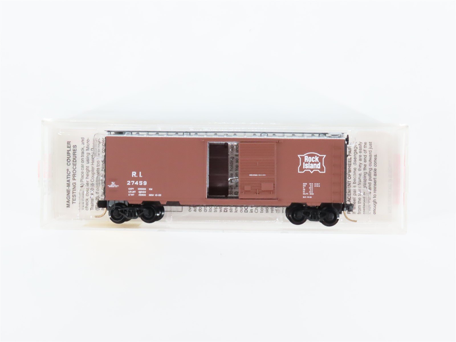 N Scale Micro-Trains MTL 20058 RI Rock Island 40' Single Door Box Car #27459