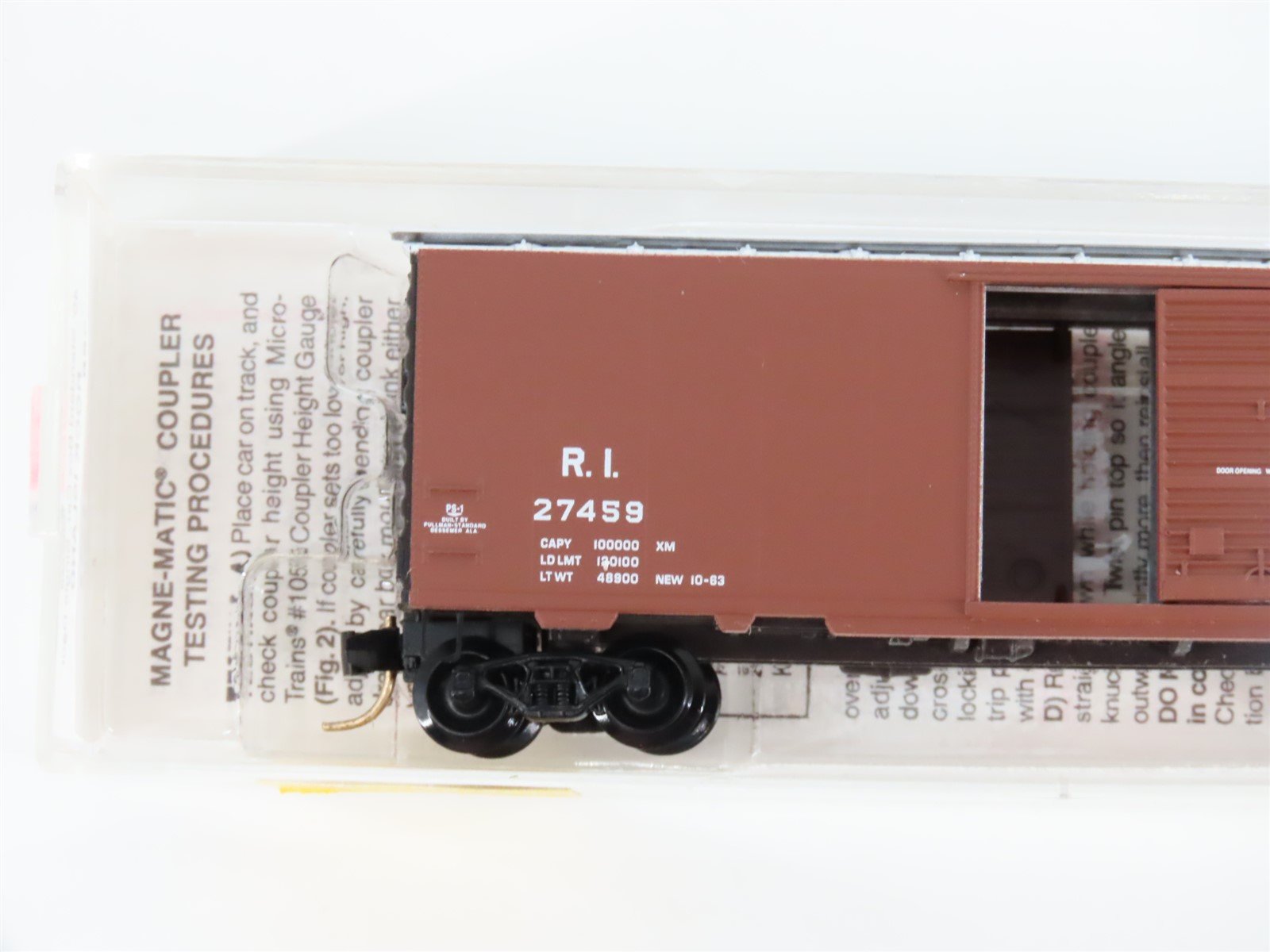 N Scale Micro-Trains MTL 20058 RI Rock Island 40' Single Door Box Car #27459