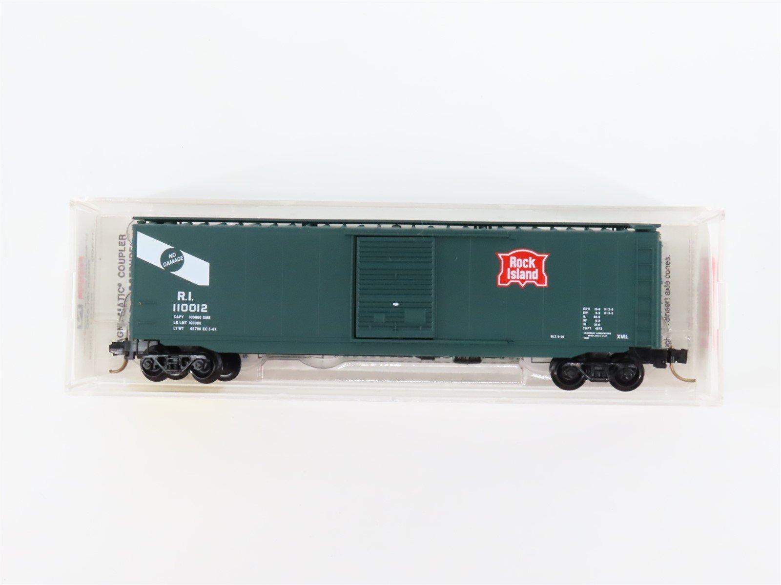 N Scale Micro-Trains MTL 31300 RI Rock Island 50' Single Door Box Car #110012