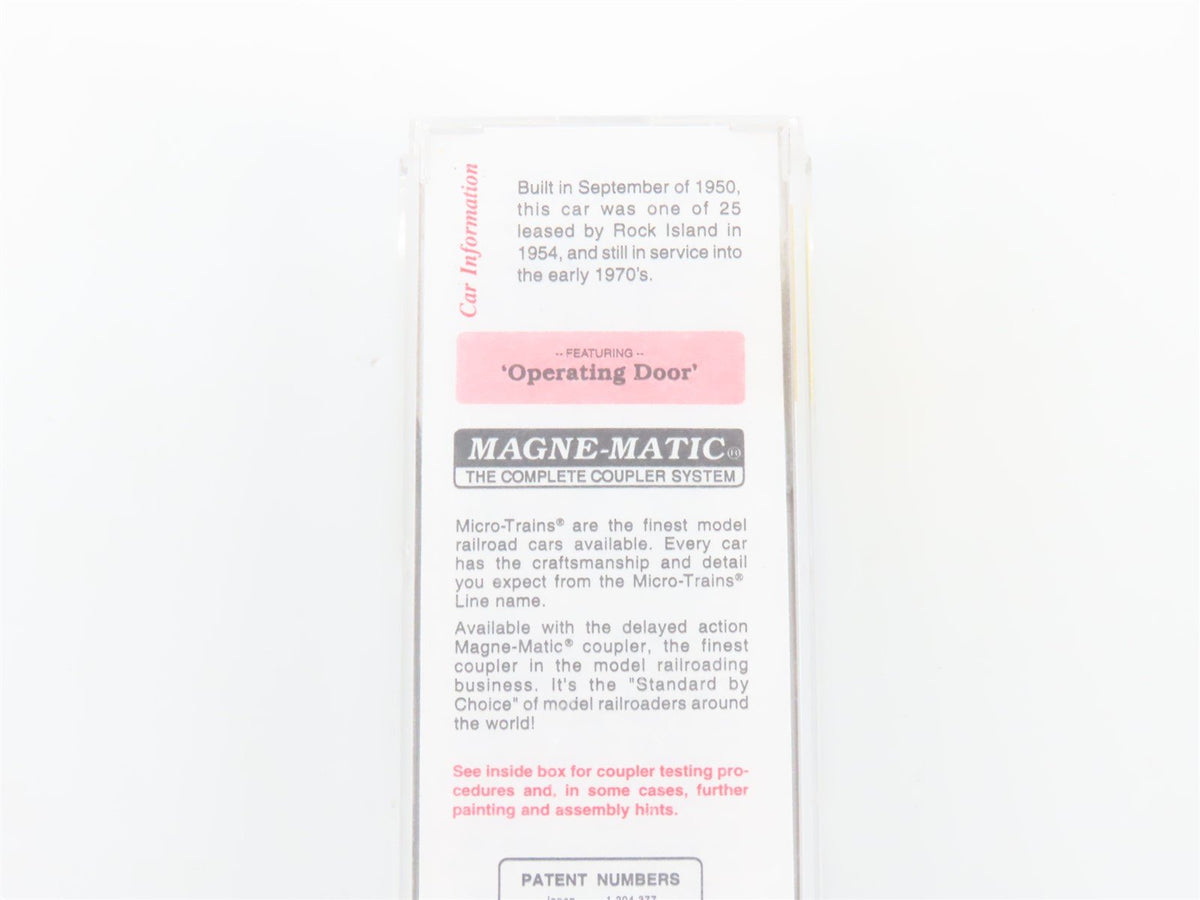 N Scale Micro-Trains MTL 31300 RI Rock Island 50&#39; Single Door Box Car #110012