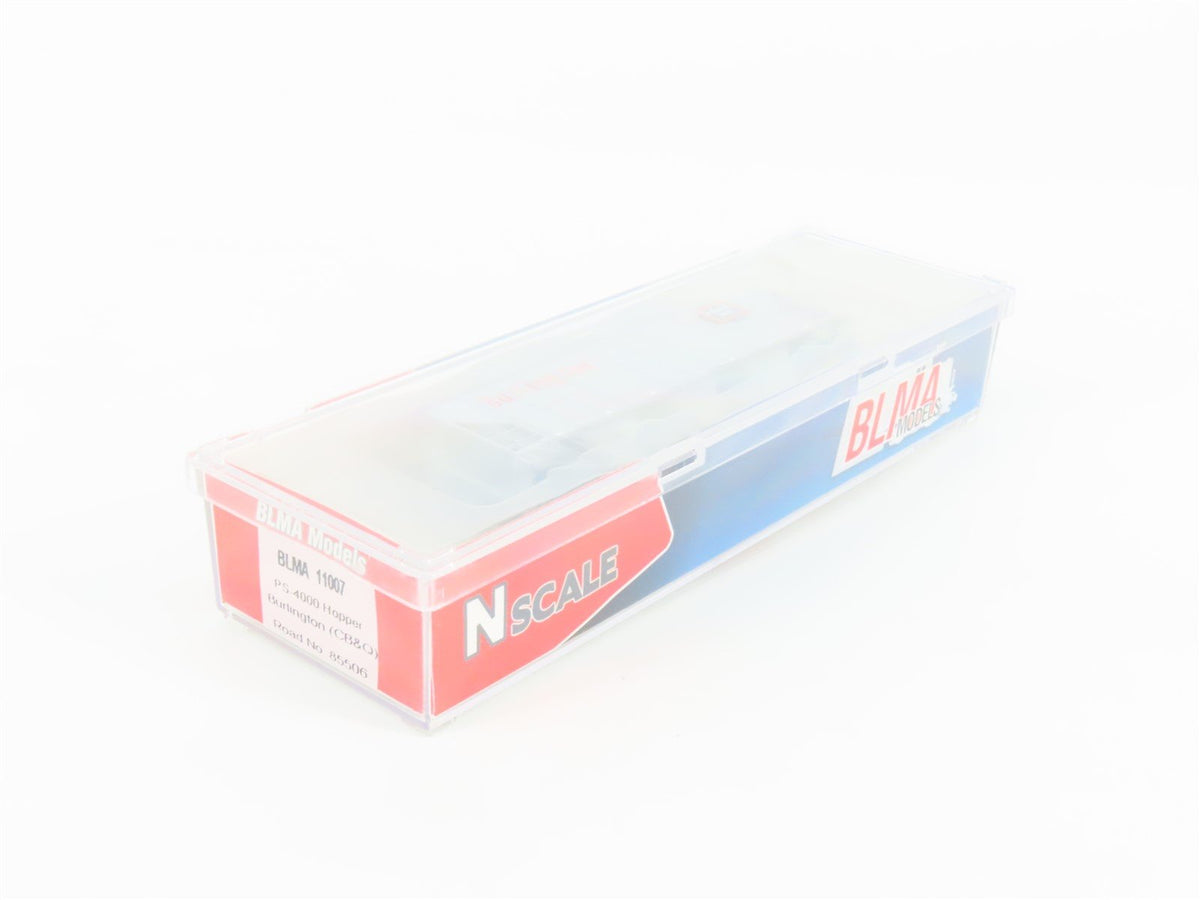 N Scale BLMA Models 11007 CB&amp;Q Burlington Route 3-Bay Covered Hopper #85506