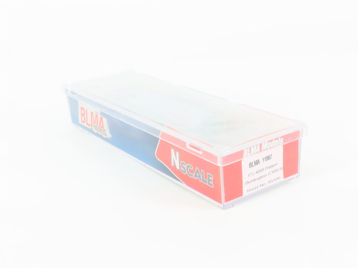 N Scale BLMA Models 11007 CB&amp;Q Burlington Route 3-Bay Covered Hopper #85506