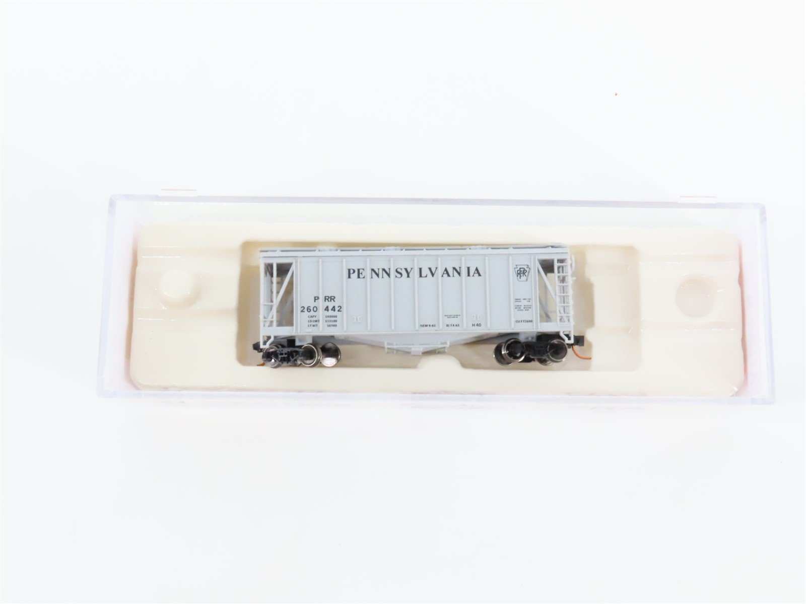 N Scale Atlas Trainman 3850 PRR Pennsylvania 40' Airslide Hopper #260442 Custom